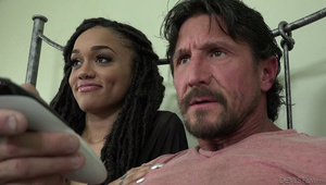 janel z mokrą cipką kontra twardy huj