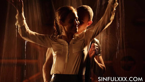 suczka trzepie pałę okularnika