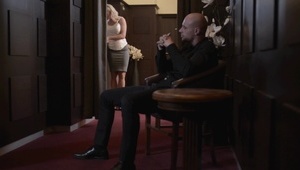 blondyna nadziana na drongala