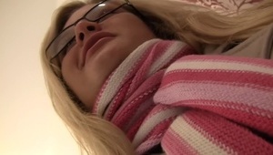 retro blondyn z blondyneczką