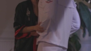 z wygimnastykowaną babką na macie