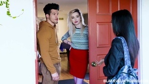 dupcia ściąga niebieskie stringi