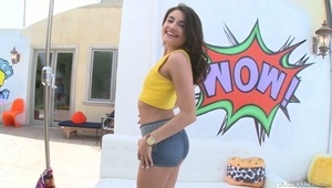 wakacyjny seks z łatwą blondyną