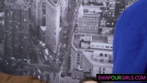 twarde kutasy ospermiły twarz opalonej brunetki